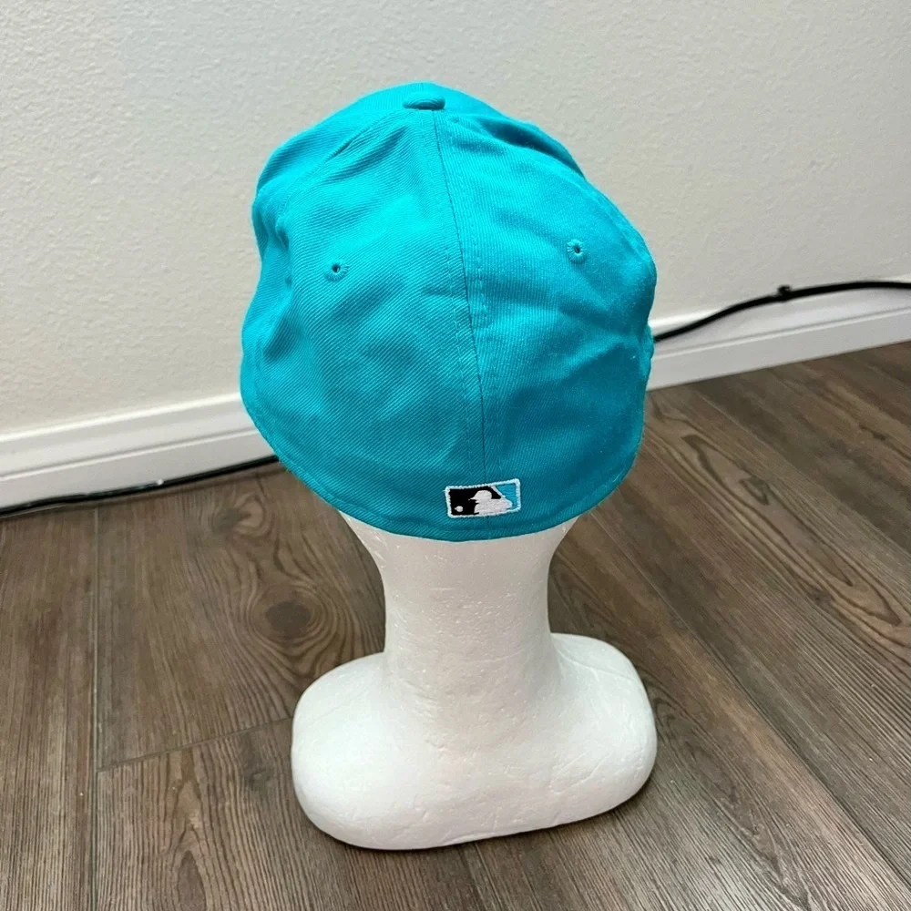 Teal Baseball Cap with Marlin Logo